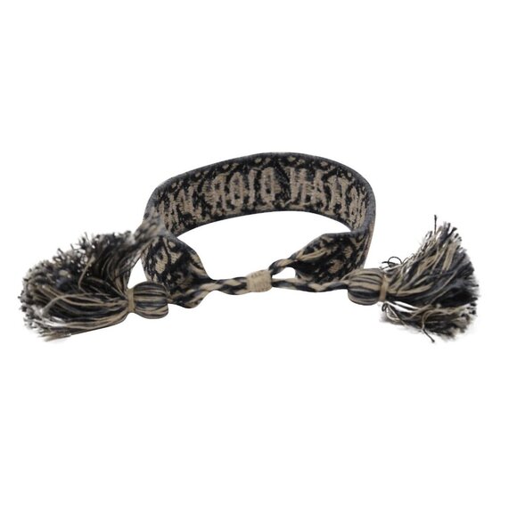Christian Dior Woven Cotton J'Adior Friendship Bracelet Dior Oblique Light Blue - Picture 4 of 5